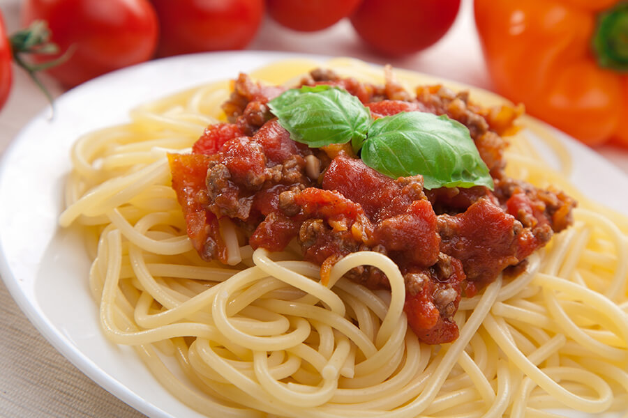 Spaghetti mit Olivenöl